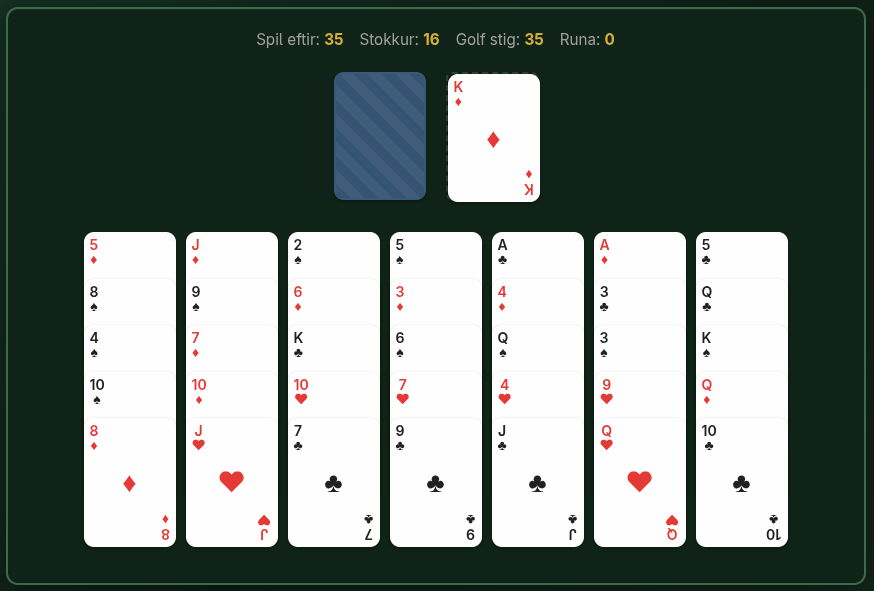 Golf Solitaire